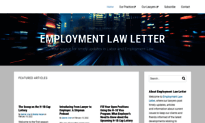 Employmentlawletter.com thumbnail