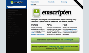 Emscripten.org thumbnail