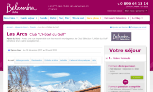 En.golf-hotel-lesarcs.com thumbnail