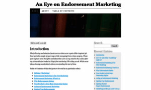 Endorsementmarketing.wordpress.com thumbnail