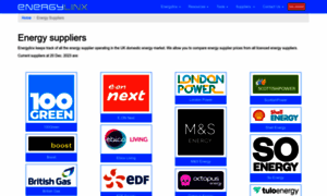 Energysuppliers.energylinx.co.uk thumbnail