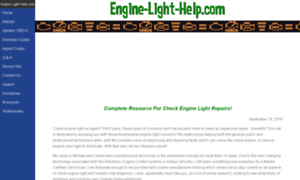 Engine-light-help.com thumbnail