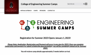Engineering-camps.uark.edu thumbnail