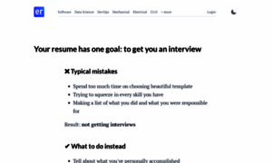 Engineering-resume.com thumbnail