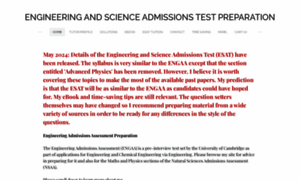 Engineeringadmissionsassessment.com thumbnail