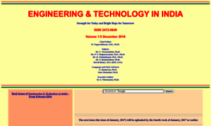 Engineeringandtechnologyinindia.com thumbnail