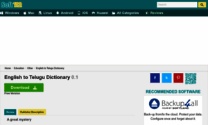 English-to-telugu-dictionary.soft112.com thumbnail