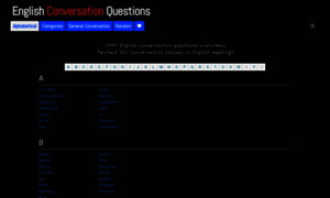 Englishconversationquestions.com thumbnail