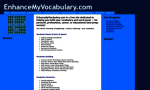 Enhancemyvocabulary.com thumbnail