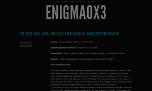 Enigma0x3.net thumbnail