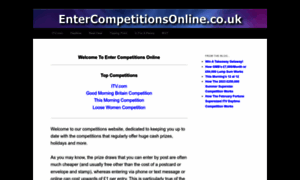 Entercompetitionsonline.co.uk thumbnail