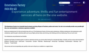 Entertainersfactory.com.au thumbnail