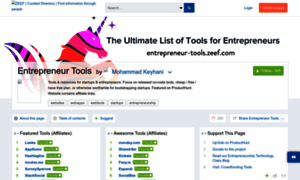 Entrepreneur-tools.zeef.com thumbnail