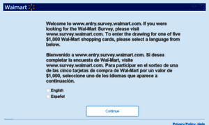 Entry.survey.walmart.com thumbnail