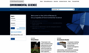 Environmentalscience.oxfordre.com thumbnail