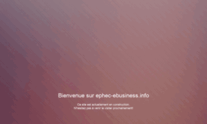 Ephec-ebusiness.info thumbnail