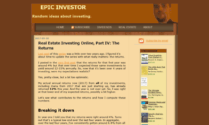 Epicinvestor.com thumbnail