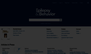 Epilepsybehavior.com thumbnail