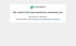 Epsilonium.freshdesk.com thumbnail