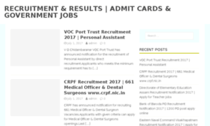 Erecruitmentresults.in thumbnail