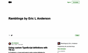 Ericlanderson.com thumbnail