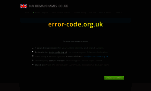 Error-code.org.uk thumbnail