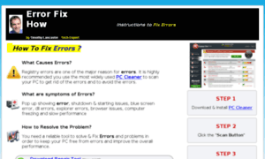 Errorfixnow.com thumbnail
