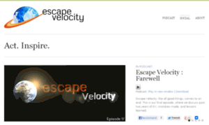 Escapevelocity.is thumbnail