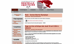 Escrime-nouvelle-aquitaine.fr thumbnail
