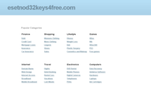 Esetnod32keys4free.com thumbnail