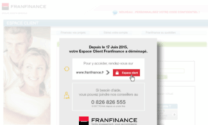 Espaceclient.franfinance.fr thumbnail