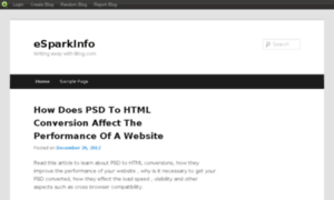 Esparkinfosolution.blog.com thumbnail