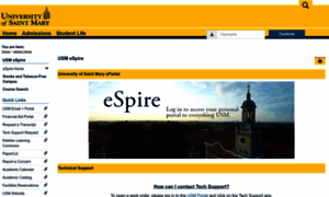 Espire.stmary.edu thumbnail