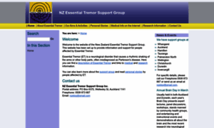 Essentialtremor.org.nz thumbnail
