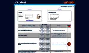 Estudent.unisel.edu.my thumbnail