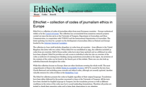 Ethicnet.uta.fi thumbnail