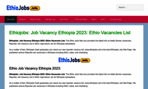 Ethiojobs.info thumbnail