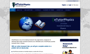 Etutorphysics.com thumbnail