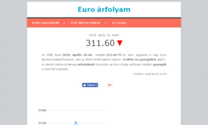 Euro-arfolyam.com thumbnail