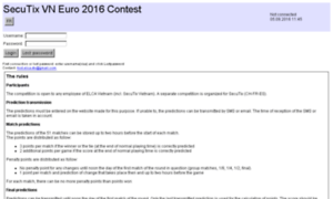 Euro2016-vn-contest.secutix.com thumbnail