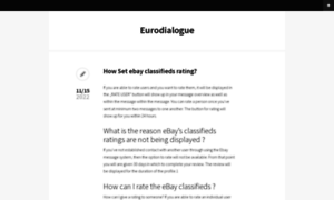 Eurodialogue.eu thumbnail