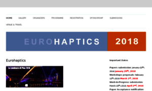 Eurohaptics2018.org thumbnail