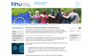 European-studies.uni-duesseldorf.de thumbnail