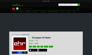 Europeanhitradio.radio.net thumbnail