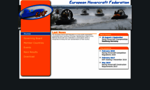 Europeanhovercraftfederation.org thumbnail