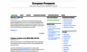 Europeanprospects.com thumbnail