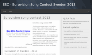 Eurovisionsongcontestsweden.com thumbnail
