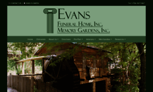 Evansfuneralhomeinc.com thumbnail