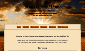 Evansfuneralhomend.com thumbnail