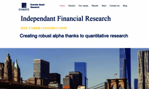 Evariste-quant-research.com thumbnail